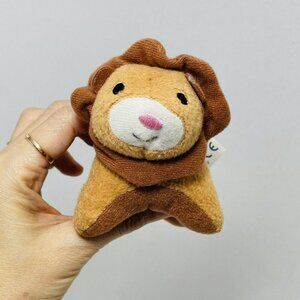 Chicco USA Artsana Lion Plush Keyring Hangtag Chain Small Safari Animal Hanger